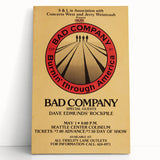 Bad Company Burnin' Through America Poster – Retro Rock Art