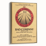 Bad Company Burnin' Through America Poster – Retro Rock Art