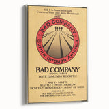 Bad Company Burnin' Through America Poster – Retro Rock Art