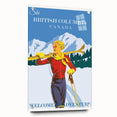 Retro British Columbia Ski Poster – Vintage Canada Print