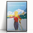 Retro British Columbia Ski Poster – Vintage Canada Print