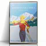 Retro British Columbia Ski Poster – Vintage Canada Print