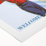 Retro British Columbia Ski Poster – Vintage Canada Print