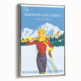 Retro British Columbia Ski Poster – Vintage Canada Print