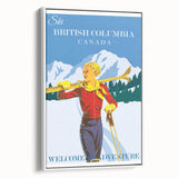Retro British Columbia Ski Poster – Vintage Canada Print