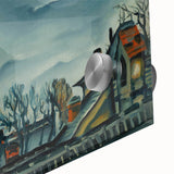 Moody Realism Landscape - In Suburbs by Konštantín Bauer Art Print