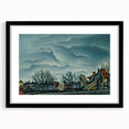 Moody Realism Landscape - In Suburbs by Konštantín Bauer Art Print
