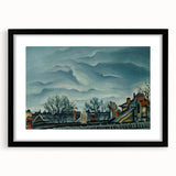 Moody Realism Landscape - In Suburbs by Konštantín Bauer Art Print