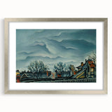 Moody Realism Landscape - In Suburbs by Konštantín Bauer Art Print