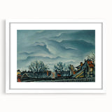 Moody Realism Landscape - In Suburbs by Konštantín Bauer Art Print