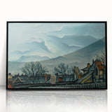 Moody Realism Landscape - In Suburbs by Konštantín Bauer Art Print