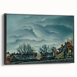 Moody Realism Landscape - In Suburbs by Konštantín Bauer Art Print