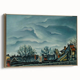 Moody Realism Landscape - In Suburbs by Konštantín Bauer Art Print