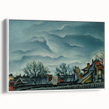 Moody Realism Landscape - In Suburbs by Konštantín Bauer Art Print