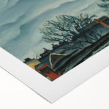 Moody Realism Landscape - In Suburbs by Konštantín Bauer Art Print