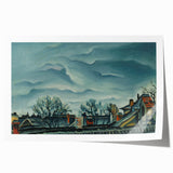 Moody Realism Landscape - In Suburbs by Konštantín Bauer Art Print