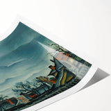 Moody Realism Landscape - In Suburbs by Konštantín Bauer Art Print