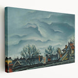 Moody Realism Landscape - In Suburbs by Konštantín Bauer Art Print