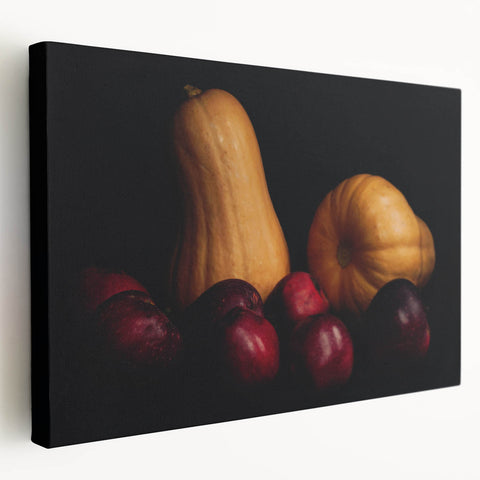 Rustic Apple & Squash Still Life – Classic Kitchen Wall Print