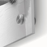 Cute Hedgehog Bathroom Wall Art - Minimalist Black and White Decor