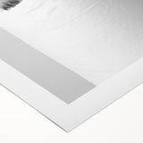 Cute Hedgehog Bathroom Wall Art - Minimalist Black and White Decor