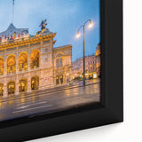 Extra large framed canvas featuring a textured black wall art scene of an Austrian landscape, ideal for living room decor.