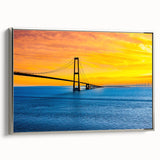 Framed canvas depicting a vintage European landscape with colorful art and black accents, ideal for living room decor.