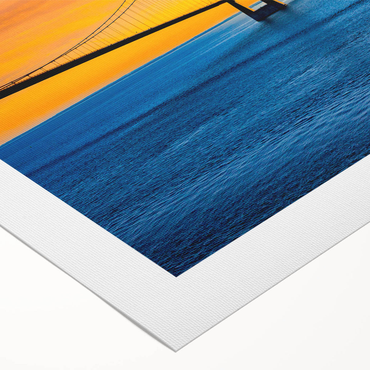 Art deco poster of a European Denmark scenery in muted tones on rolled canvas, suitable for dining room wall art.