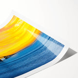 Extra large wall art featuring line art flowers in a minimalist style on a rolled print, suited for large living room decor.