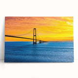 Black and white photo of a European cityscape on large stretched canvas, ideal for kitchen wall art.