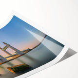 Extra large wall art featuring line art flowers in black and white, ideal for large living room wall decor.