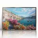 Large art print of a Provence landscape in muted earth tones on framed acrylic, ideal for modern art wall decor.