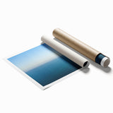 Extra large rolled print of a serene French southern landscape with soft floral elements, ideal for classy bathroom wall art.