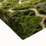 Large art canvas of a black and white Bavarian landscape, ideal for bedroom wall decor.