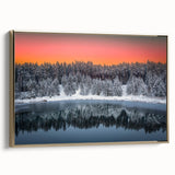 Framed canvas depicting a vintage-style Latvian landscape in black and gold tones, ideal for bedroom wall art.