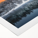 Art deco poster of a European Latvia scenery in muted earth tones on rolled canvas, suitable for dining room decor.