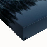 Large art of a black and white Latvian landscape on stretched canvas, ideal for bedroom wall decor.