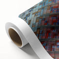 Art Deco poster of Barcelona scenery in muted earth tones on rolled canvas, ideal for nursery wall art.