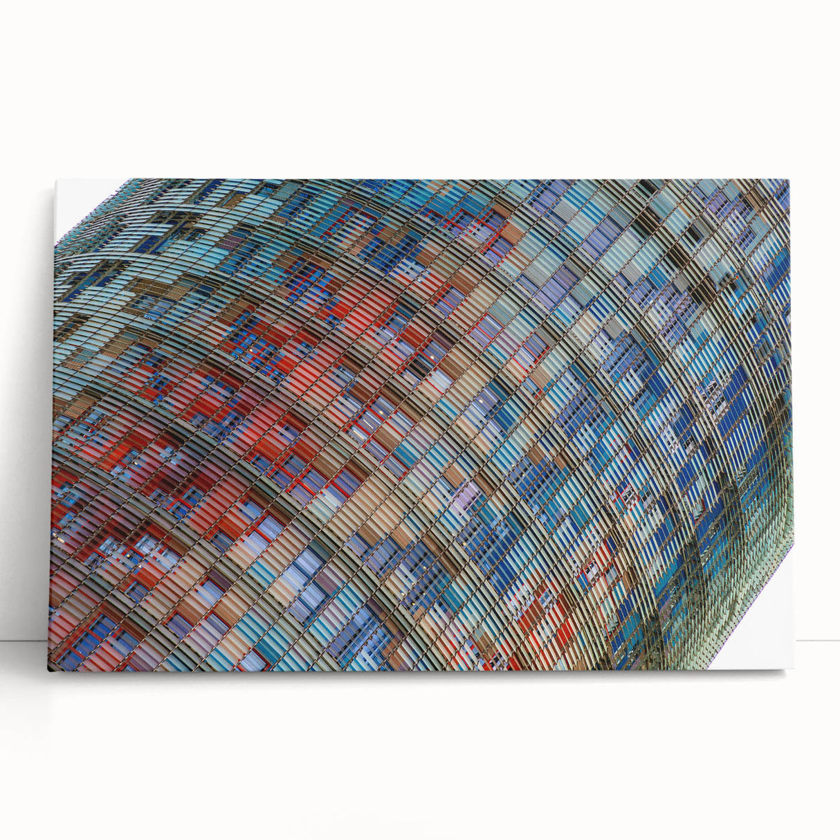 Black and white stretched canvas of Barcelona cityscape, ideal for kitchen wall art.
