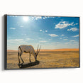 Black and white landscape art of Oman on framed canvas, ideal for bedroom wall decor, featuring vintage poster style.