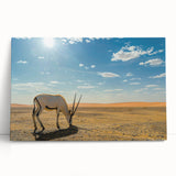 Black and white photograph of Oman scenery on large stretched canvas, ideal for kitchen wall art or bedroom ambiance.