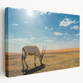 Panoramic canvas print of Oman scenery in earth tones, suitable for kitchen wall art.