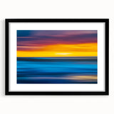 Colorful abstract art print of Auckland's skyline in vibrant hues on extra large textured canvas.