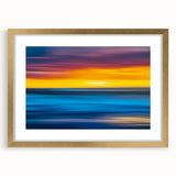 Abstract art print of Auckland's skyline in textured shades of blue and gray on extra large canvas.