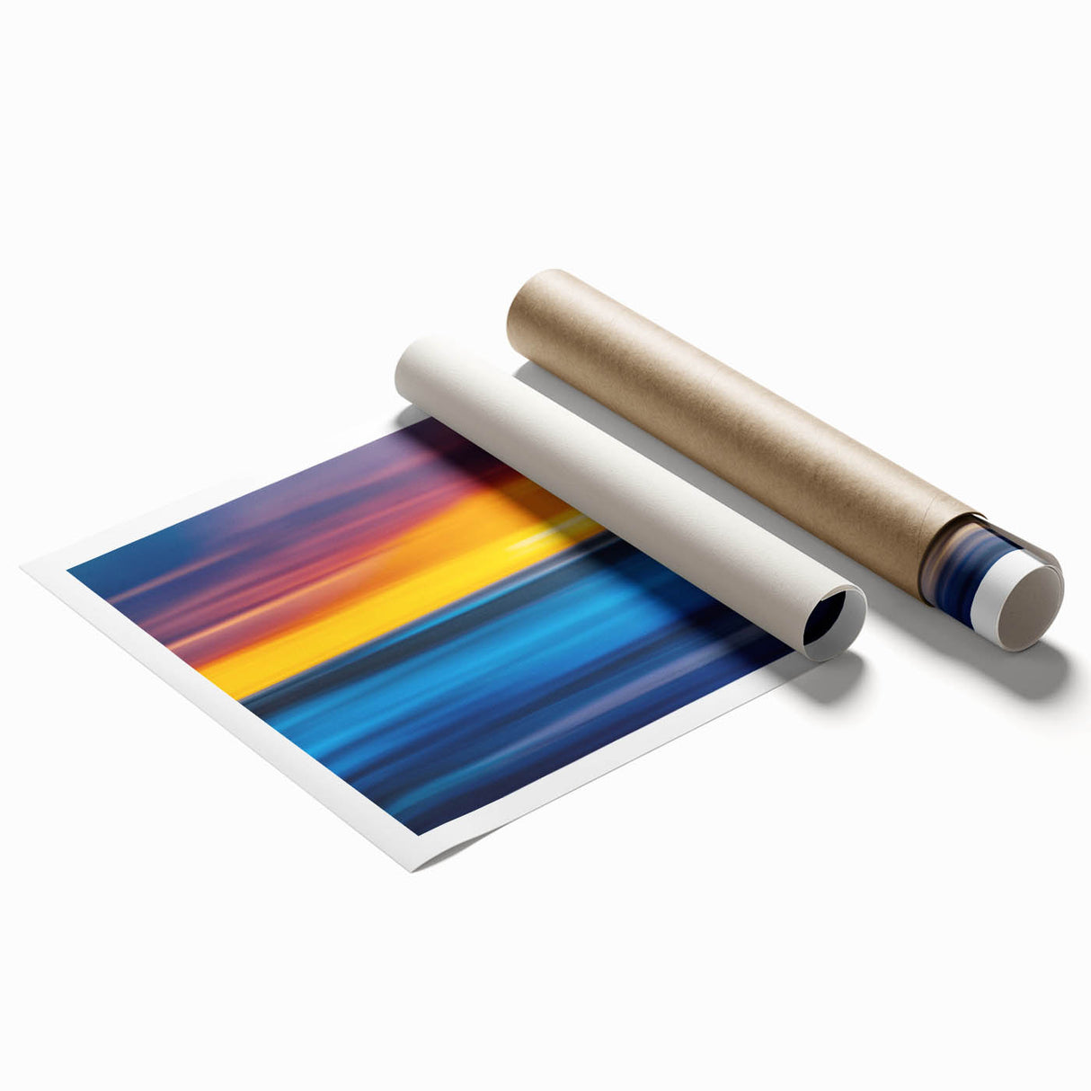Extra large rolled print of Auckland, New Zealand scenery in soft pastel shades, ideal for classy bathroom wall art.