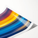 Extra large rolled print depicting line art flowers in muted tones, ideal for large living room wall art.