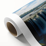 Art Deco poster of an Argentine landscape in soft pastel colors on rolled canvas, suitable for nursery wall art.