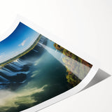 Extra large wall art featuring line art flowers in muted earth tones on a rolled print, suitable for large living room decor.