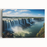 Black and white stretched canvas of Argentinian landscape, ideal for kitchen art.