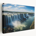 Large stretched canvas featuring a scenic view of an Argentinian landscape in earth tones, ideal for kitchen wall art.